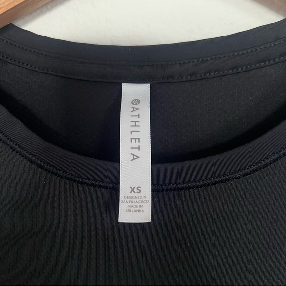 Athleta Eclipse Reflective Black Long Sleeve Top Size XS - Picture 5 of 8